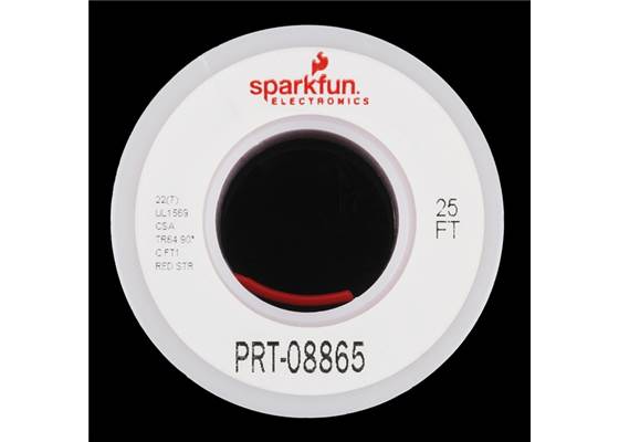 Hook-up Stranded Wire - Red (22 AWG) (2)