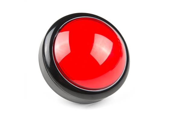 Big Dome Pushbutton - Red