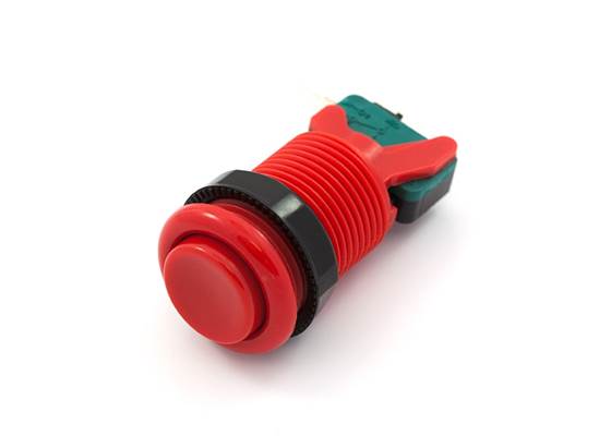 Concave Button - Red