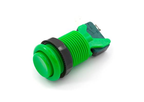 Concave Button - Green