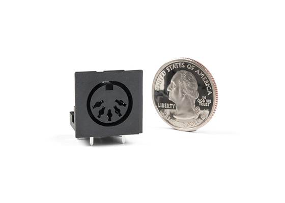 MIDI Connector - Female Right Angle (3)