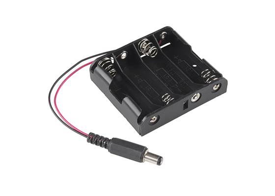 Battery Holder - 4xAA to Barrel Jack Connector