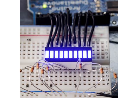 10 Segment LED Bar Graph - Blue (5)