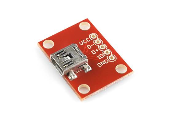 SparkFun USB Mini-B Breakout