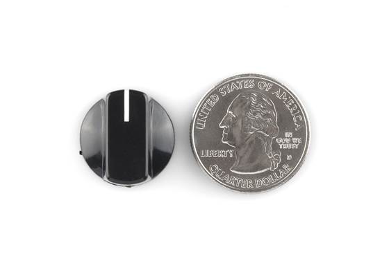 Black Knob - 15x19mm (3)