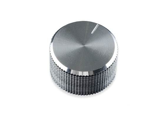 Silver Metal Knob - 14x24mm