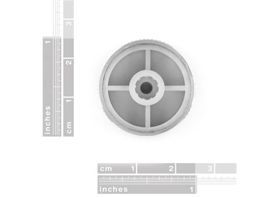 Silver Metal Knob - 14x24mm (2)