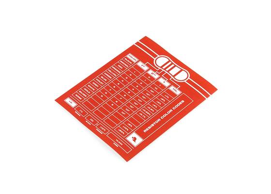 SparkFun Resistor Chart Sticker