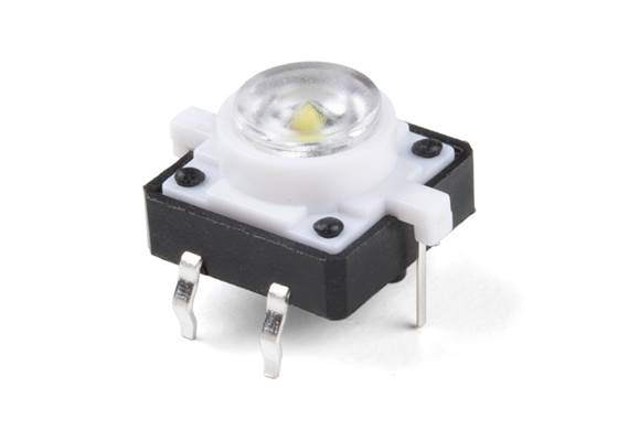 LED Tactile Button- White