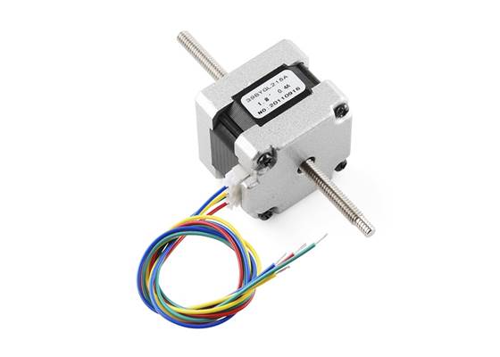 Stepper Motor - 29 oz.in (200 steps/rev, Threaded Shaft)