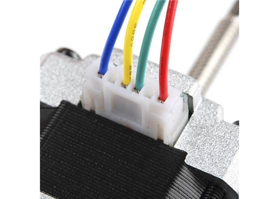 Stepper Motor - 29 oz.in (200 steps/rev, Threaded Shaft) (2)