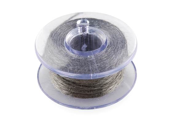 Conductive Thread Bobbin - 30ft (Stainless Steel)