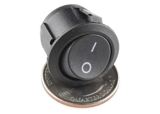 Rocker Switch - SPST (round) (2)