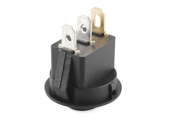 Rocker Switch - Round w/ Blue LED (2)