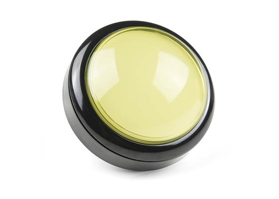 Big Dome Pushbutton - Yellow