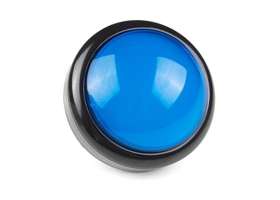 Big Dome Pushbutton - Blue