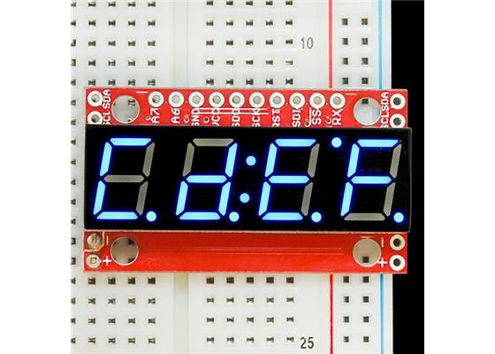 SparkFun 7-Segment Serial Display - Blue (4)