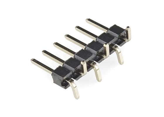 Straight Header - Male (SMD, 0.1in., 6-Pin)