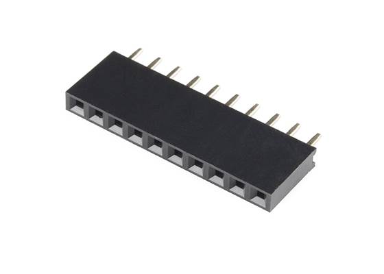 Straight Header - Female (PTH, 0.1in., 10-Pin)