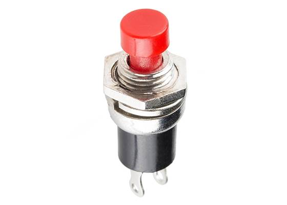 Momentary Button - Panel Mount (Red)