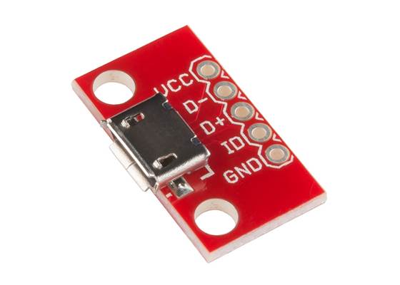 SparkFun microB USB Breakout