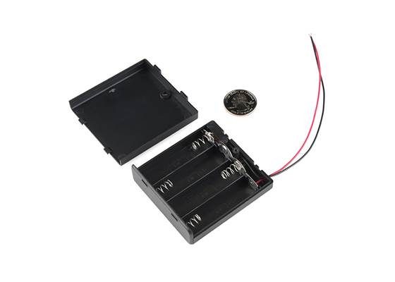 Battery Holder 4xAA with Cover and Switch (3)