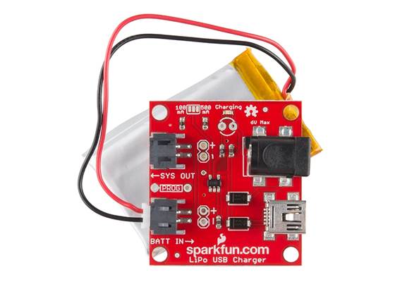 SparkFun USB LiPoly Charger - Single Cell (4)