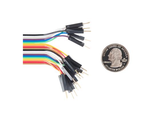 Jumper Wires - Connected 6" (M/M, 20 pack) (2)