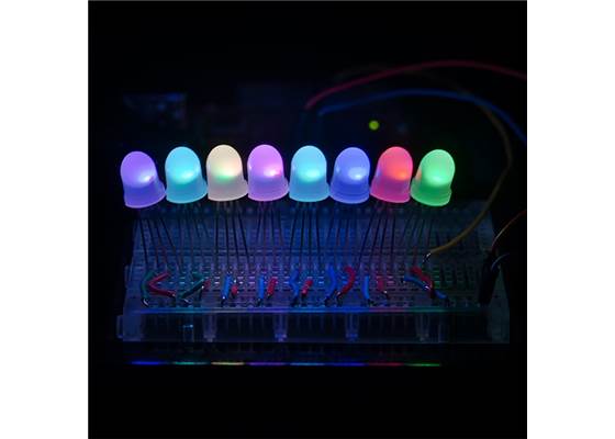 LED - RGB Addressable, PTH, 8mm Diffused (5 Pack) (2)
