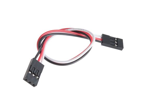 Jumper Wire - 0.1", 3-pin, 6" (Black, Red, White)