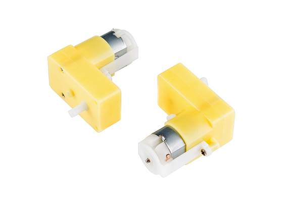 Hobby Gearmotor -  65 RPM (Right Angle, Pair)