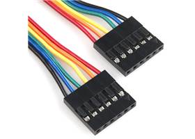 Jumper Wire - 0.1", 6-pin, 12" (2)