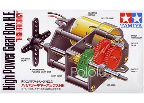 Tamiya 72003 High-Power Gearbox box front.