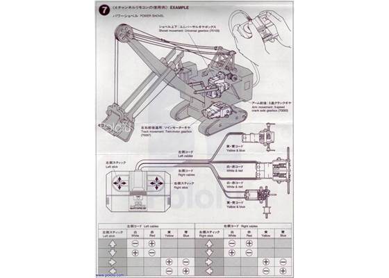 Instructions for Tamiya 70106 4-Channel Remote Control Box page&nbsp;4.
