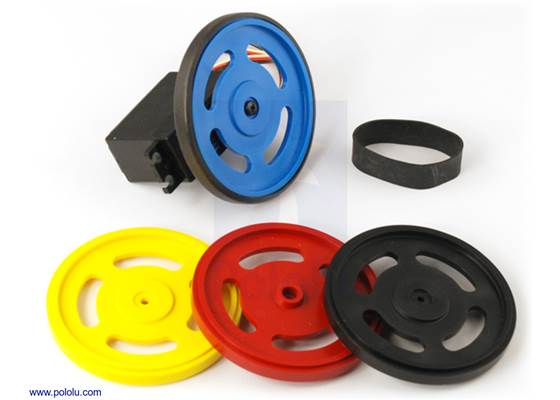 Plastic wheels that fit onto Futaba servo splines