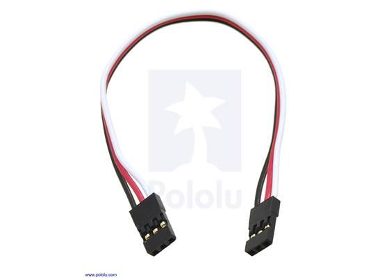 Servo extension cable 6&quot; female &#8211; female.