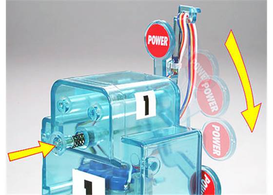 Tamiya 71110 Boxing Fighter punching target.  If you punch the fighter in his mouth his judging plate drops.