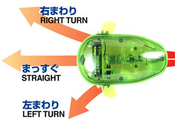 Tamiya 71114 Mechanical Blowfish can swim straight or turn right/left.