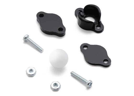 Pololu ball caster with 3/8&quot; plastic ball with included hardware.