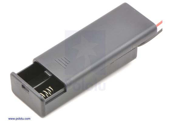 2-AAA battery holder enclosed with switch.