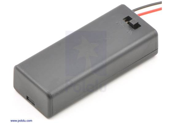 2-AAA battery holder enclosed with switch. (1)