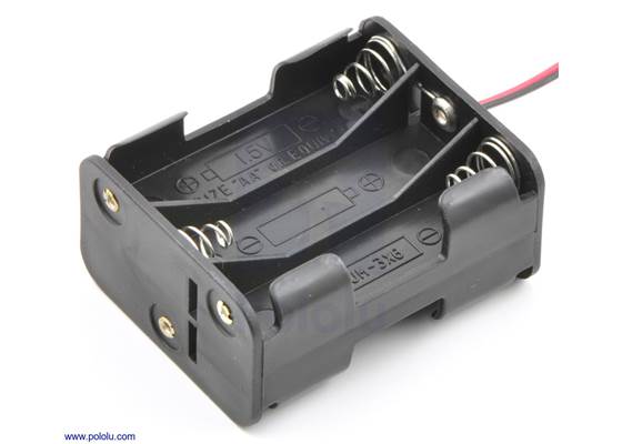 6-AA battery holder back-to-back.