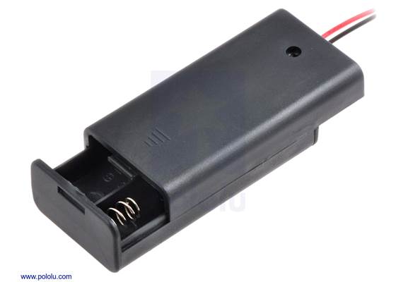 2-AA battery holder, enclosed with switch.