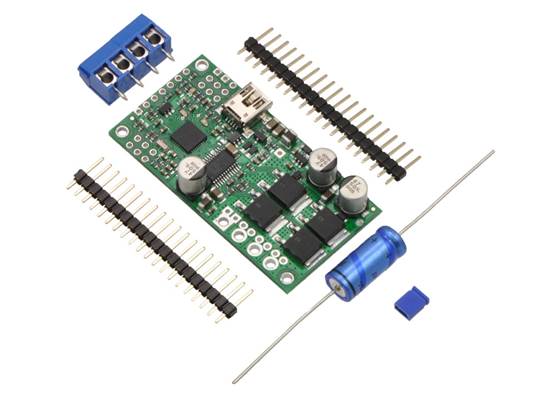 Simple High-Power Motor Controller 18v25 or 24v23 with included hardware.