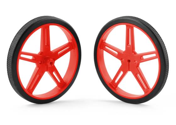 Pololu Wheel 70&#215;8mm Pair &#8211; Red.