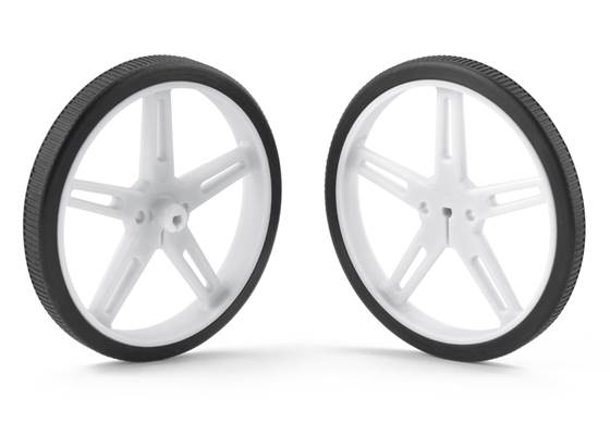 Pololu Wheel 70&#215;8mm Pair &#8211; White.