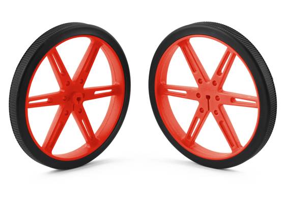 Pololu Wheel 80&#215;10mm Pair &#8211; Red.