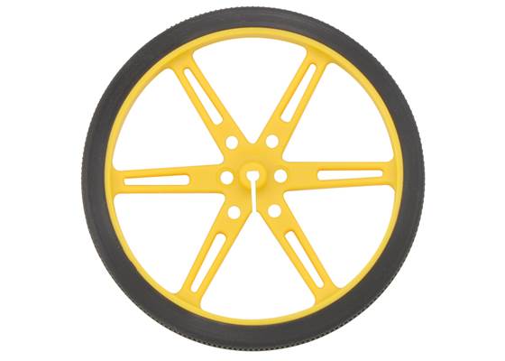 Pololu Wheel 80&#215;10mm &#8211; Yellow.