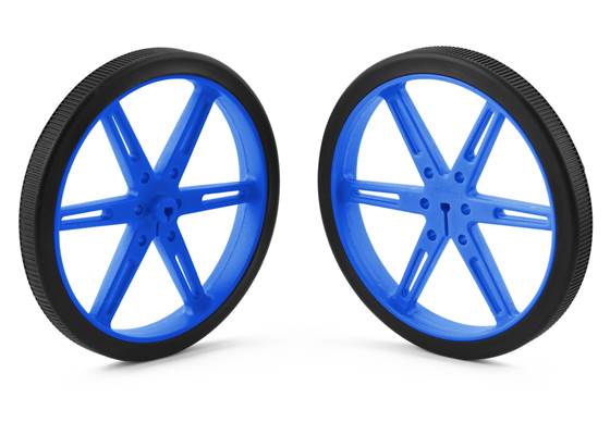 Pololu Wheel 80&#215;10mm Pair &#8211; Blue.