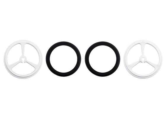 Parts included with Pololu Wheel 40&#215;7mm Pair &#8211; White.